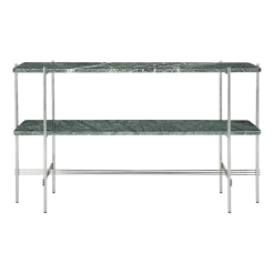 Console en acier et marbre vert 120cm TS - Gubi