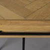 Console en bois et métal noir 120x45x78cm Class - Dutchbone