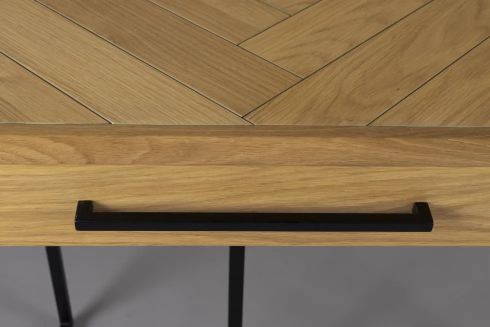 Console en bois et métal noir 120x45x78cm Class - Dutchbone