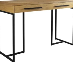 Console en bois et métal noir 120x45x78cm Class - Dutchbone