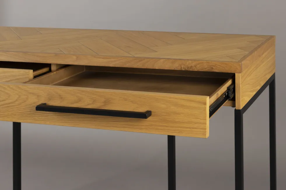 Console en bois et métal noir 120x45x78cm Class - Dutchbone