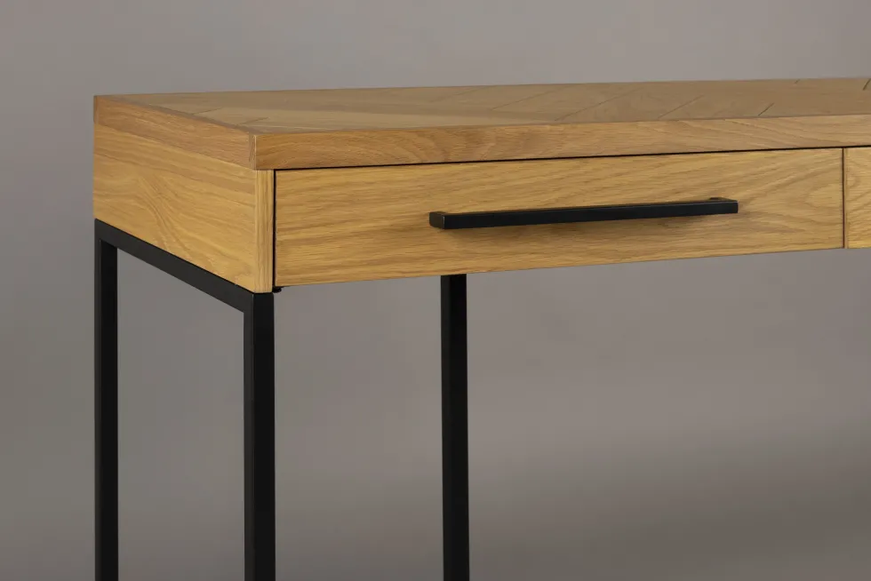 Console en bois et métal noir 120x45x78cm Class - Dutchbone