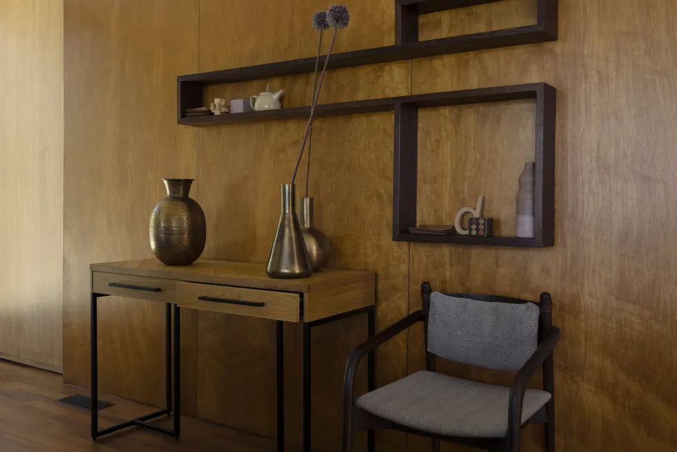 Console en bois et métal noir 120x45x78cm Class - Dutchbone