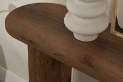 Console en bois marron 35x150x75cm Silka - Home Design
