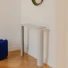 Console en bois mdf et acier gris brumeux 100x77,5cm Fli - noo.ma
