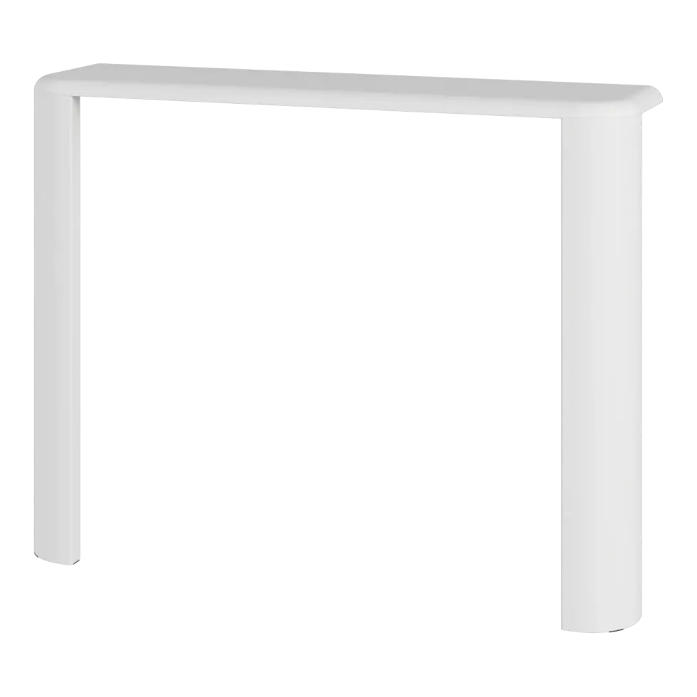 Console en bois mdf et acier gris brumeux 100x77,5cm Fli - noo.ma