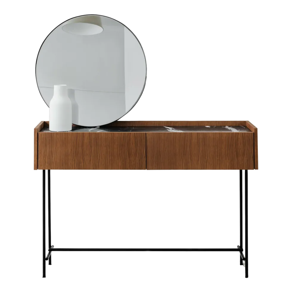 Console en chêne cognac Forst - Un'common