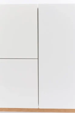 Console en chêne et bois mdf blanc 160cm Dressoir - Zuiver