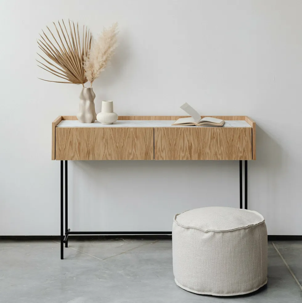 Console en chêne naturel Forst - Un’common