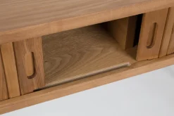 Console en frêne naturel 120cm Barbier - Zuiver