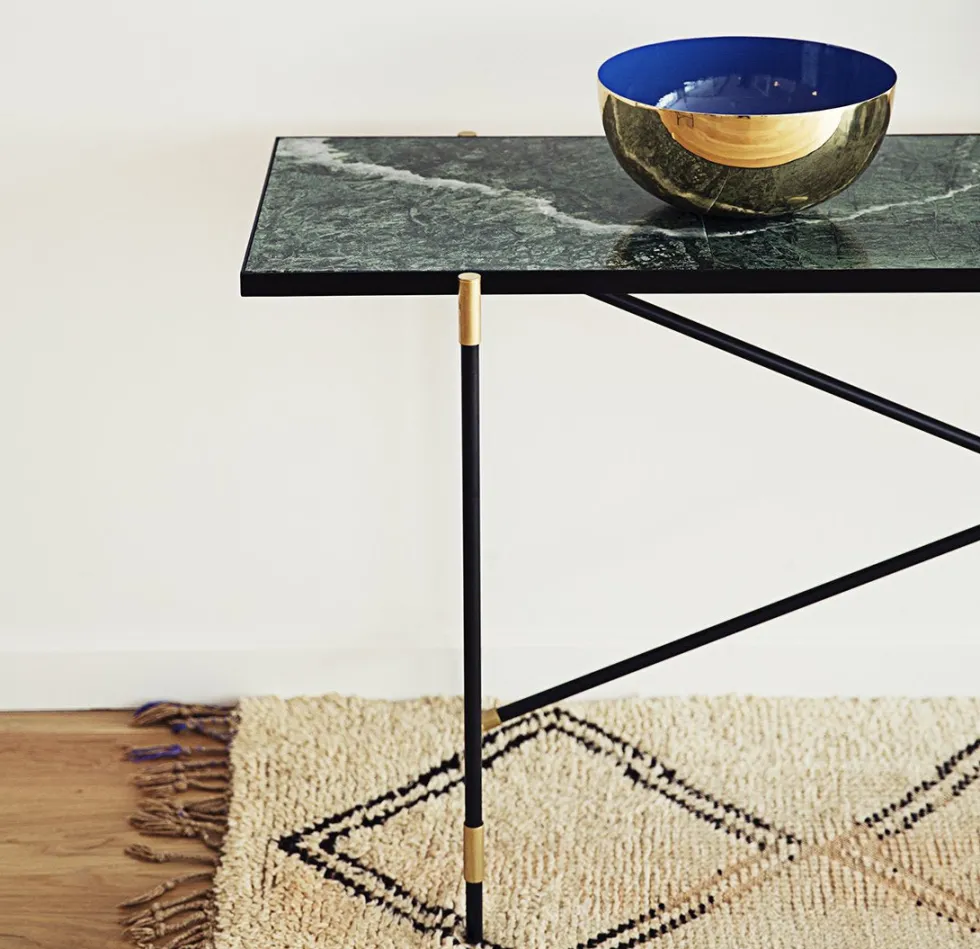 Console en marbre blanc 184 cm - HANDVÄRK