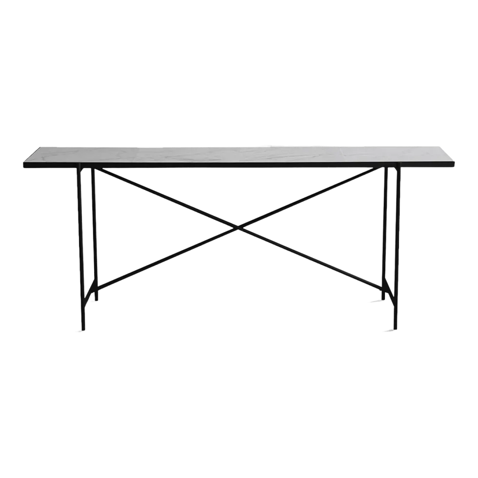 Console en marbre blanc 184 cm - HANDVÄRK