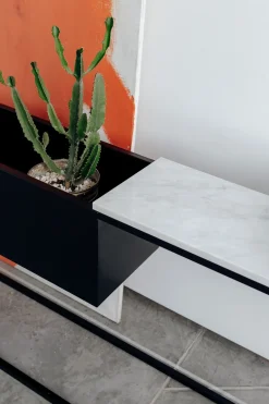 Console en marbre blanc L Box Maxi - Un’common