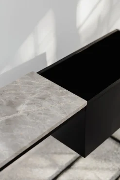 Console en marbre gris L Box Maxi - Un’common