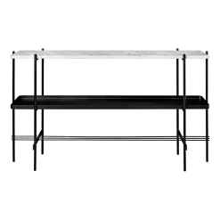 Console en marbre noir et blanc 120x72 TS - Gubi