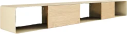 Console murale en chêne et acier beige cashew 120x19cm Sion - Metallbude