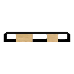 Console murale en chêne et acier noir 120x19cm Sion - Metallbude