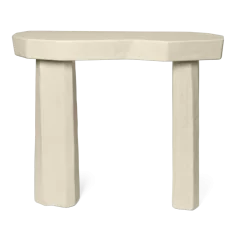Console organique en fibre de verre ivoire 85cm Staffa - Ferm living