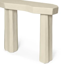 Console organique en fibre de verre ivoire 85cm Staffa - Ferm living