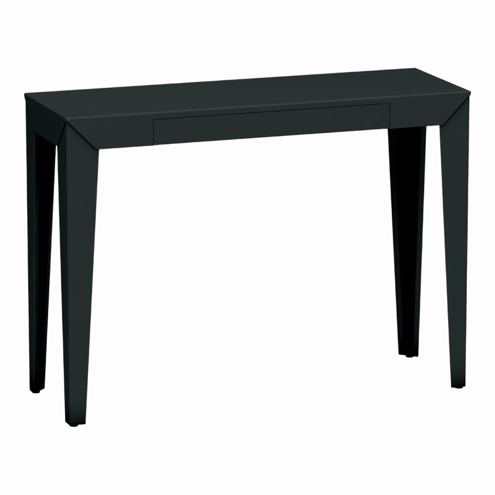 Console à tiroir anthracite finition mate 120 cm Zef - Matière Grise