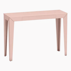Console à tiroir baby pink finition mate 103 cm Zef - Matière Grise