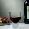 Contour Set of 2 Wine Glasses With Sandblasted Base - (Ensemble de 2 verres à vin Contour avec base sablée) Nude Glass