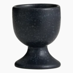 Coquetier en céramique couleur bleu foncé Grainy - Nordal