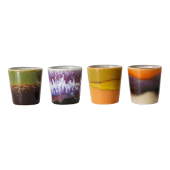 4 coquetiers en céramique îlot Vaisselle 70's - HKliving