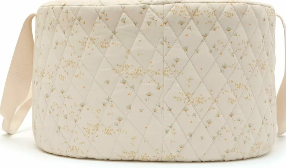 Couffin bébé en coton à motifs fleuris pia matelassé 73 x 43 cm Kuko - Charlie Crane