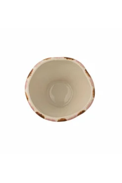 Coupe en grès rose-rayé 9x6,5cm Nini - Bloomingville