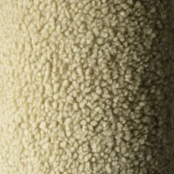 Coussin ballon rond en sherpa bouclé matcha 35cm Cushion - Wigiwama
