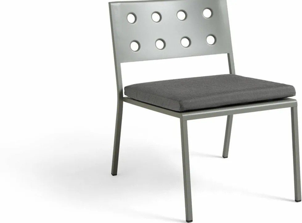 Coussin carré de chaise poivre noir 50 cm Balcony - HAY