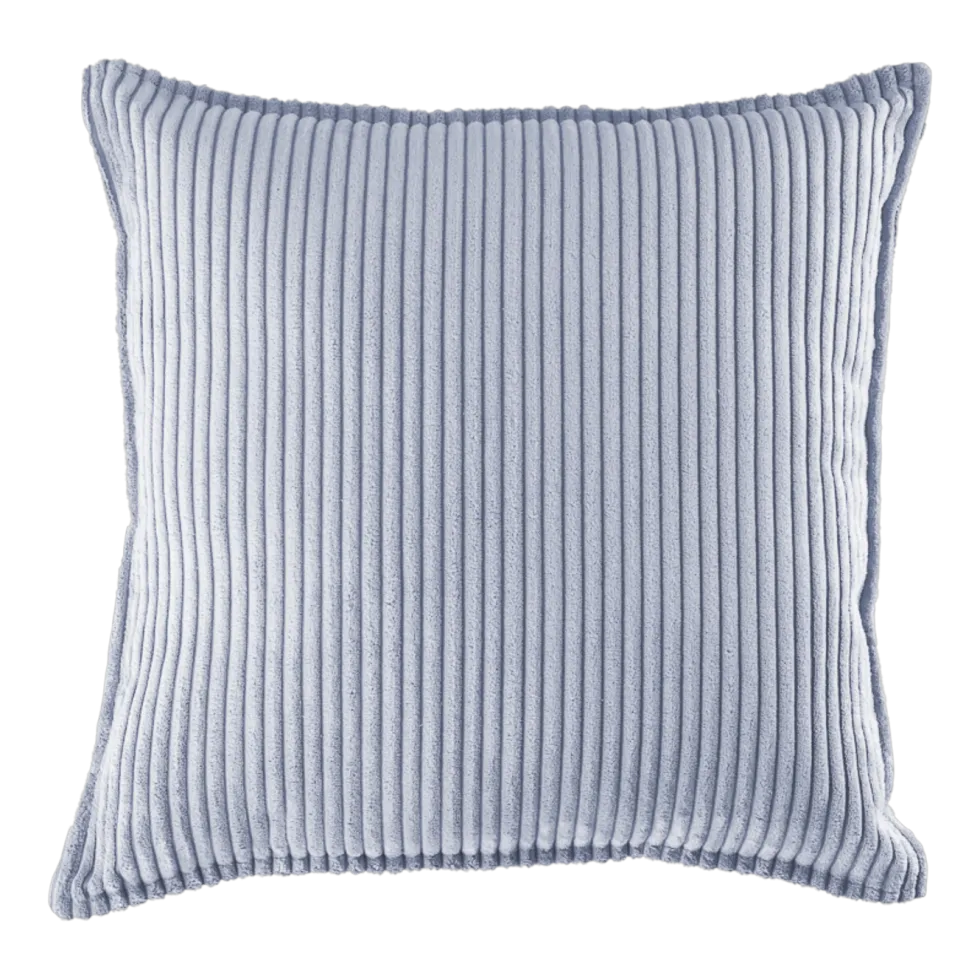 Coussin carré en velours côtelé blueberry 45cm Cushion - Wigiwama