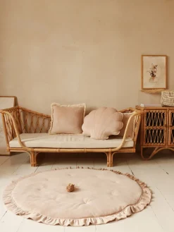 Coussin coquillage en velours latté Shells - Moi Mili