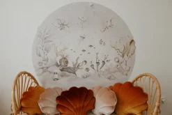 Coussin coquillage en velours perle cuivré Shells - Moi Mili