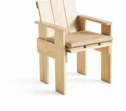 Coussin d'assise beige pour la chaise Crate dining - Hay