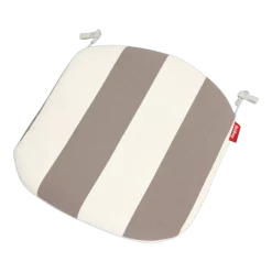 Coussin d'assise en polyester rayé cacao pour chaise fred's - Fatboy