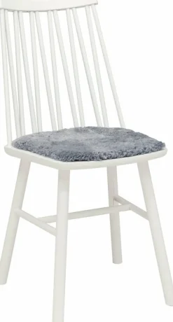 Coussin d'assise pour chaise en peau de mouton graphite ZigZag - Hans K