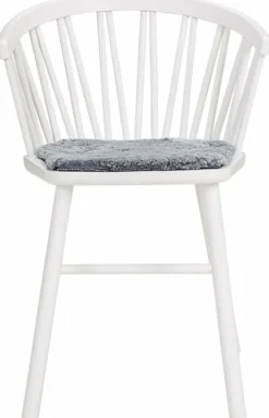 Coussin d'assise pour fauteuil en peau de mouton graphite ZigZag - Hans K