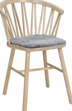 Coussin d'assise pour fauteuil en peau de mouton graphite ZigZag - Hans K