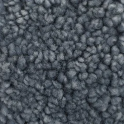 Coussin d'assise rond pour chaise enfant en peau de mouton graphite ZigZag - Hans K