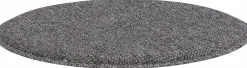 Coussin d'assise rond pour chaise enfant en tissu gris étincelant ZigZag - Hans K