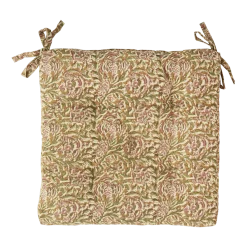Coussin de chaise en coton rosé 45cm - Madam Stoltz