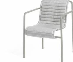 Coussin de fauteuil matelassé gris Palissade - HAY