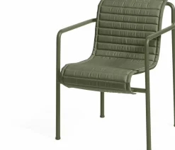 Coussin de fauteuil matelassé olive Palissade - HAY