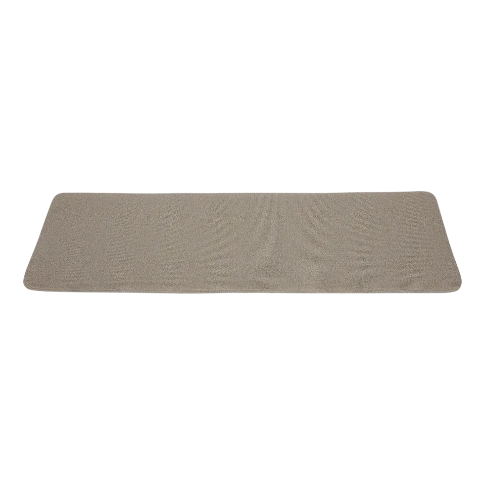 Coussin de siège pour banc en polyester taupe bouclé 95,5x32cm Curva - AYTM
