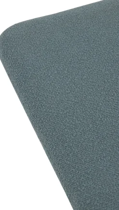 Coussin de siège pour tabouret bleu bouclé 27,5x32x2,5cm Curva - AYTM