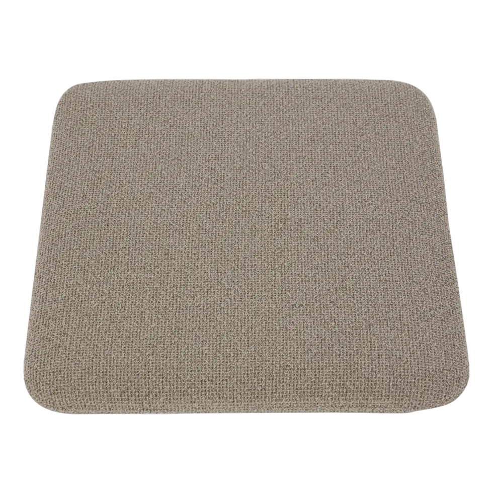 Coussin de siège pour tabouret taupe bouclé 27,5x32x2,5cm Curva - AYTM