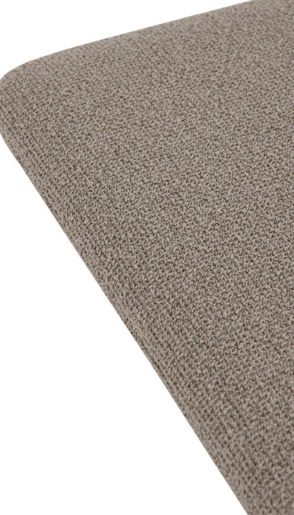 Coussin de siège pour tabouret taupe bouclé 27,5x32x2,5cm Curva - AYTM