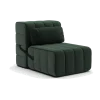 Coussin en tissu dama vert foncé 60x30cm Curt - Ambivalenz